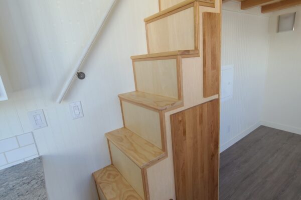 Wood Storage Stairs