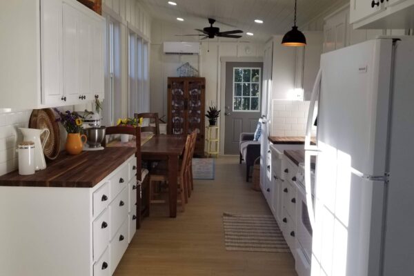 2 piece tiny house interior